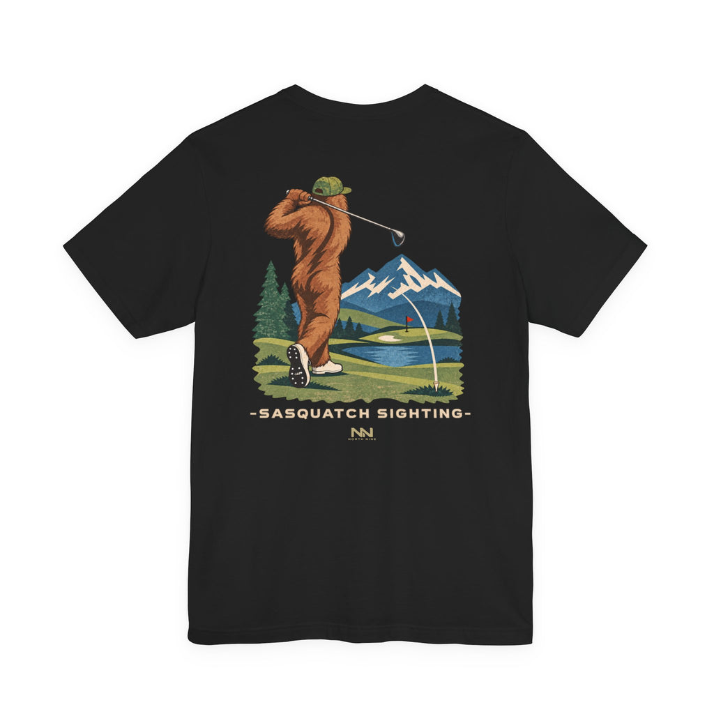 Golfing Sasquatch Tee | Sasquatch Sighting Graphic T-Shirt