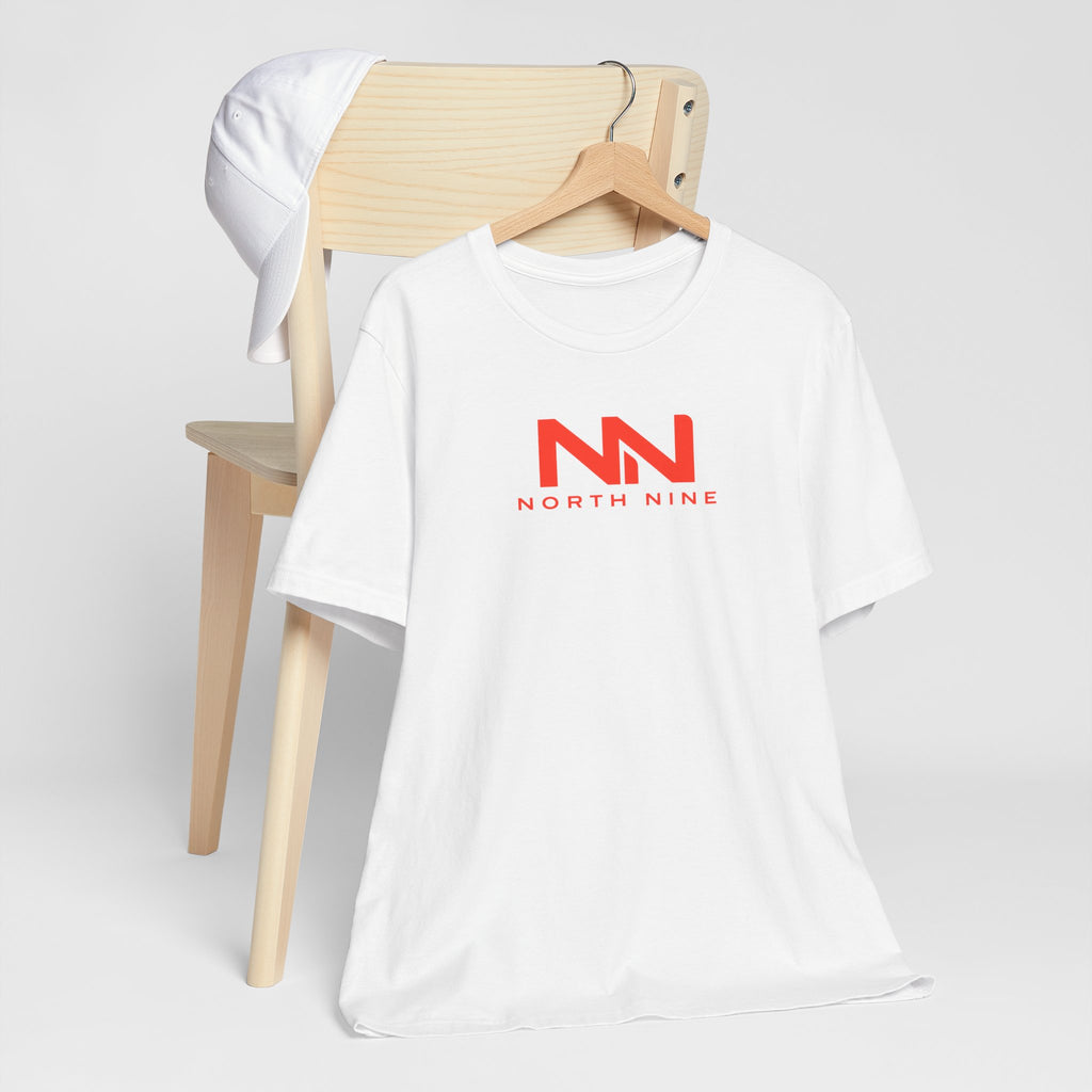 Golf Swing Retro Illustration Tee | Member.Guest. logo front