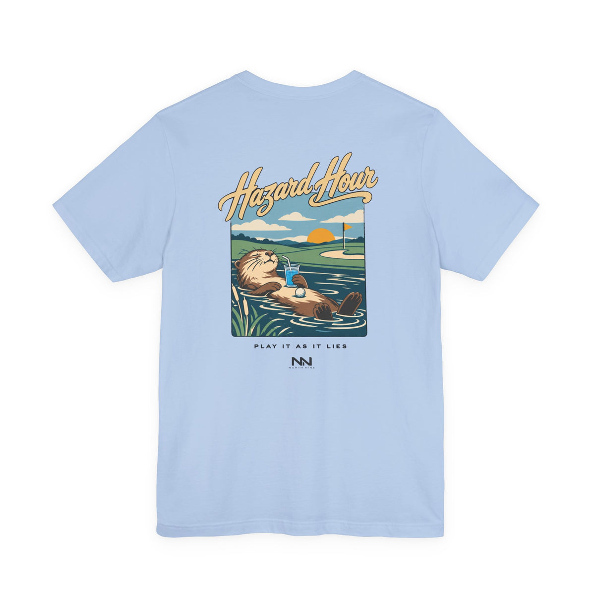 Otter Float Illustration T-Shirt | Lakeside Vintage Surf Club Tee