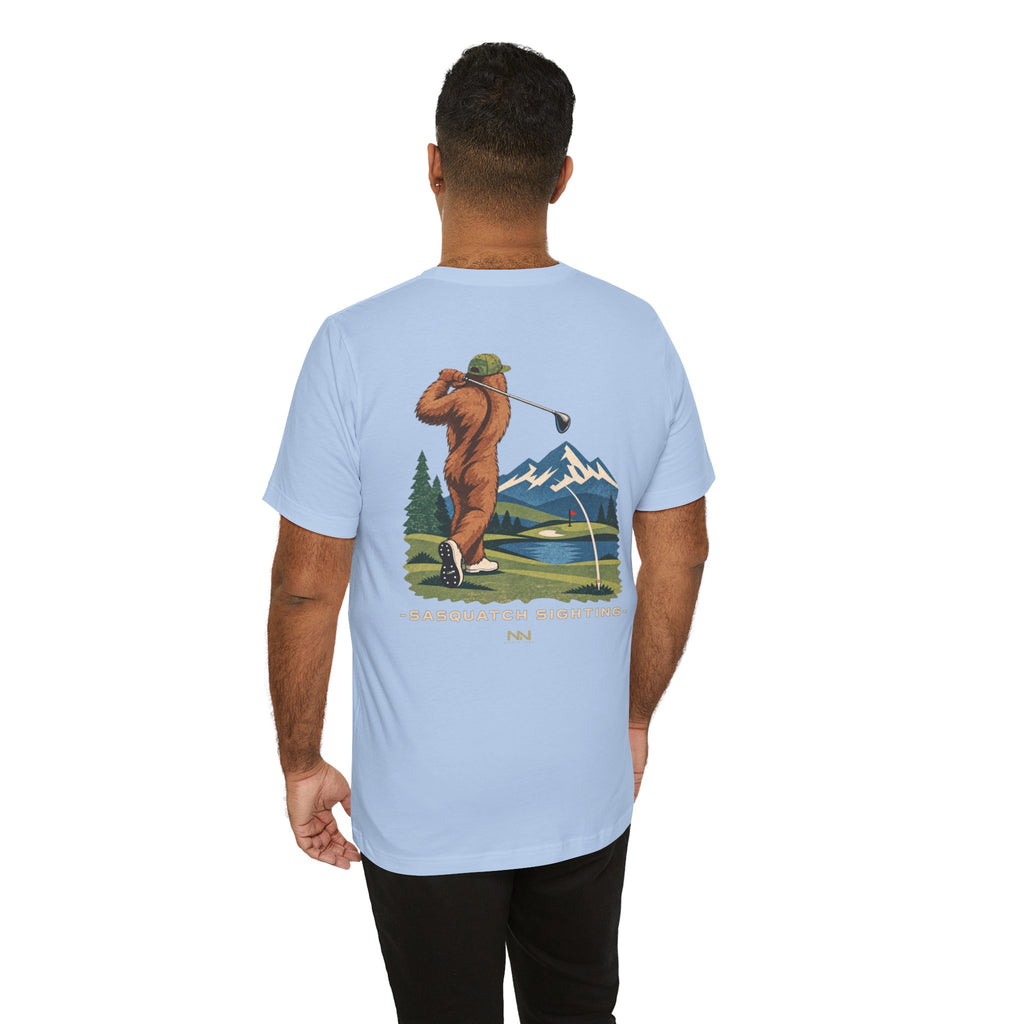 Golfing Sasquatch Tee | Sasquatch Sighting Graphic T-Shirt