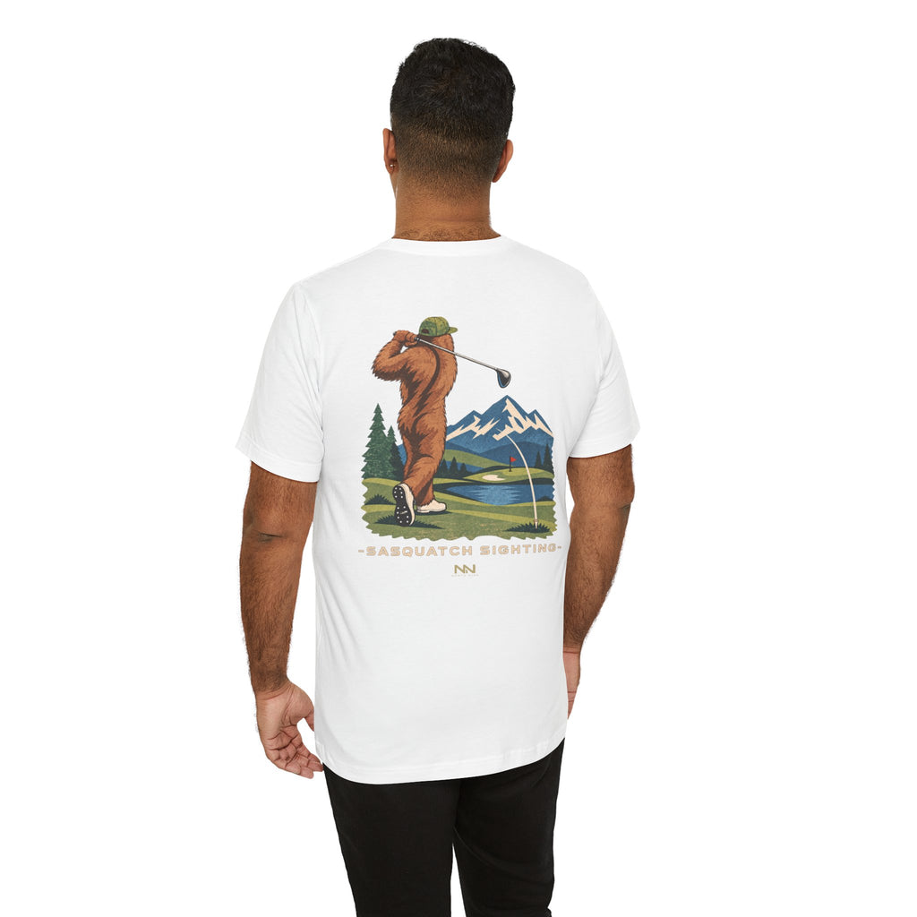 Golfing Sasquatch Tee | Sasquatch Sighting Graphic T-Shirt