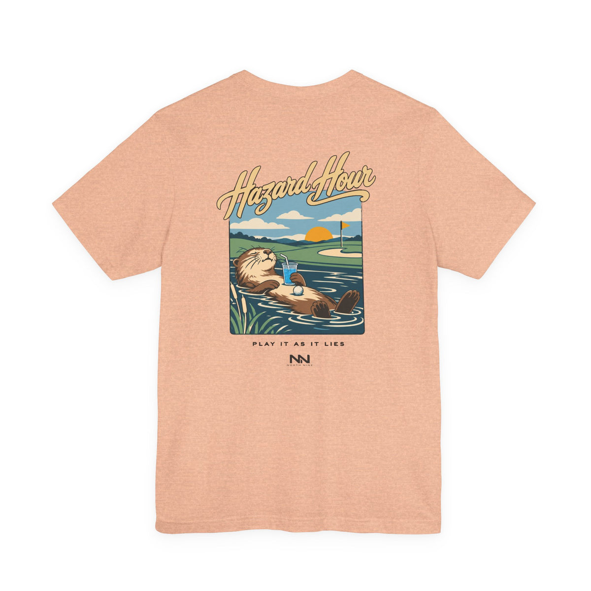 Otter Float Illustration T-Shirt | Lakeside Vintage Surf Club Tee