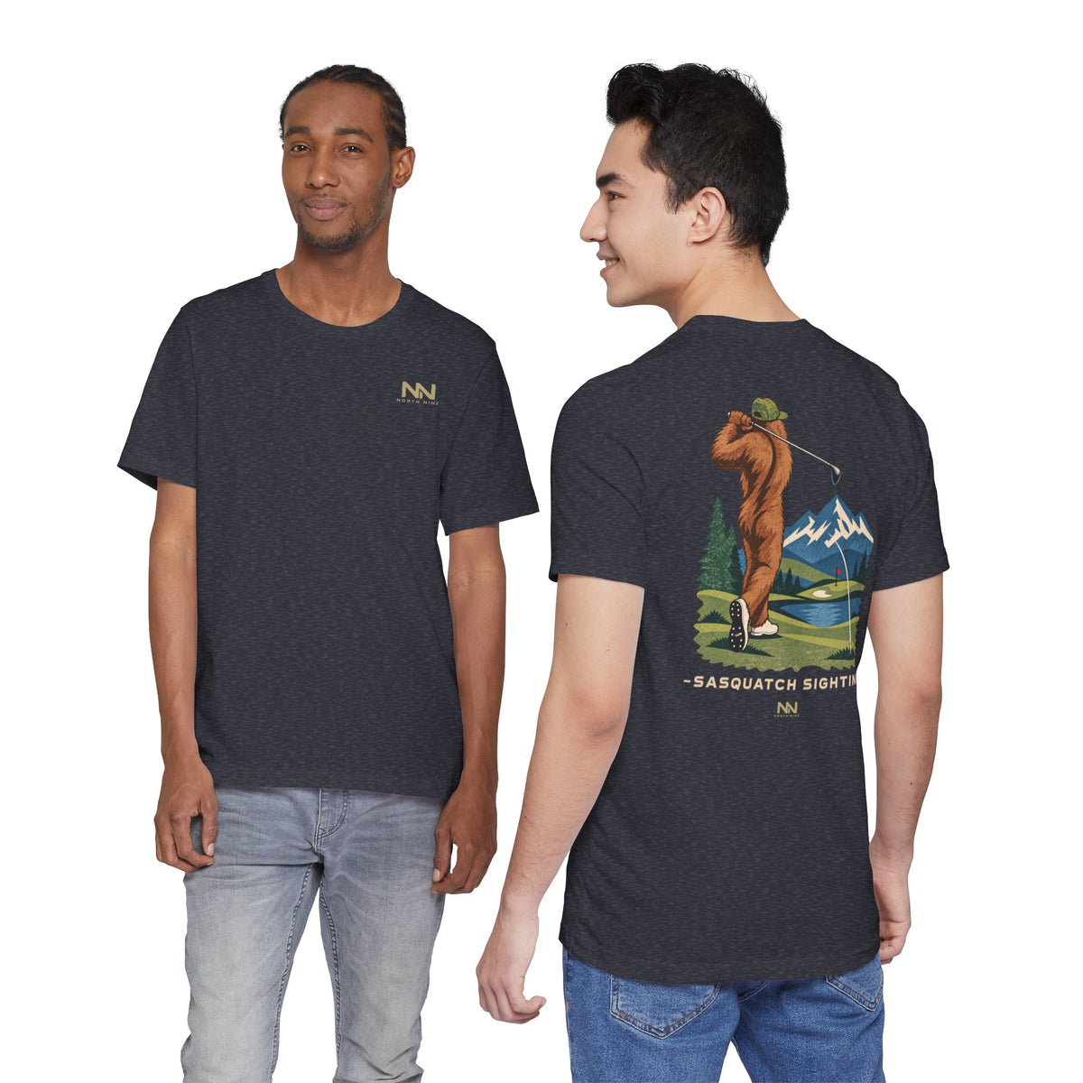 Golfing Sasquatch Tee | Sasquatch Sighting Graphic T-Shirt