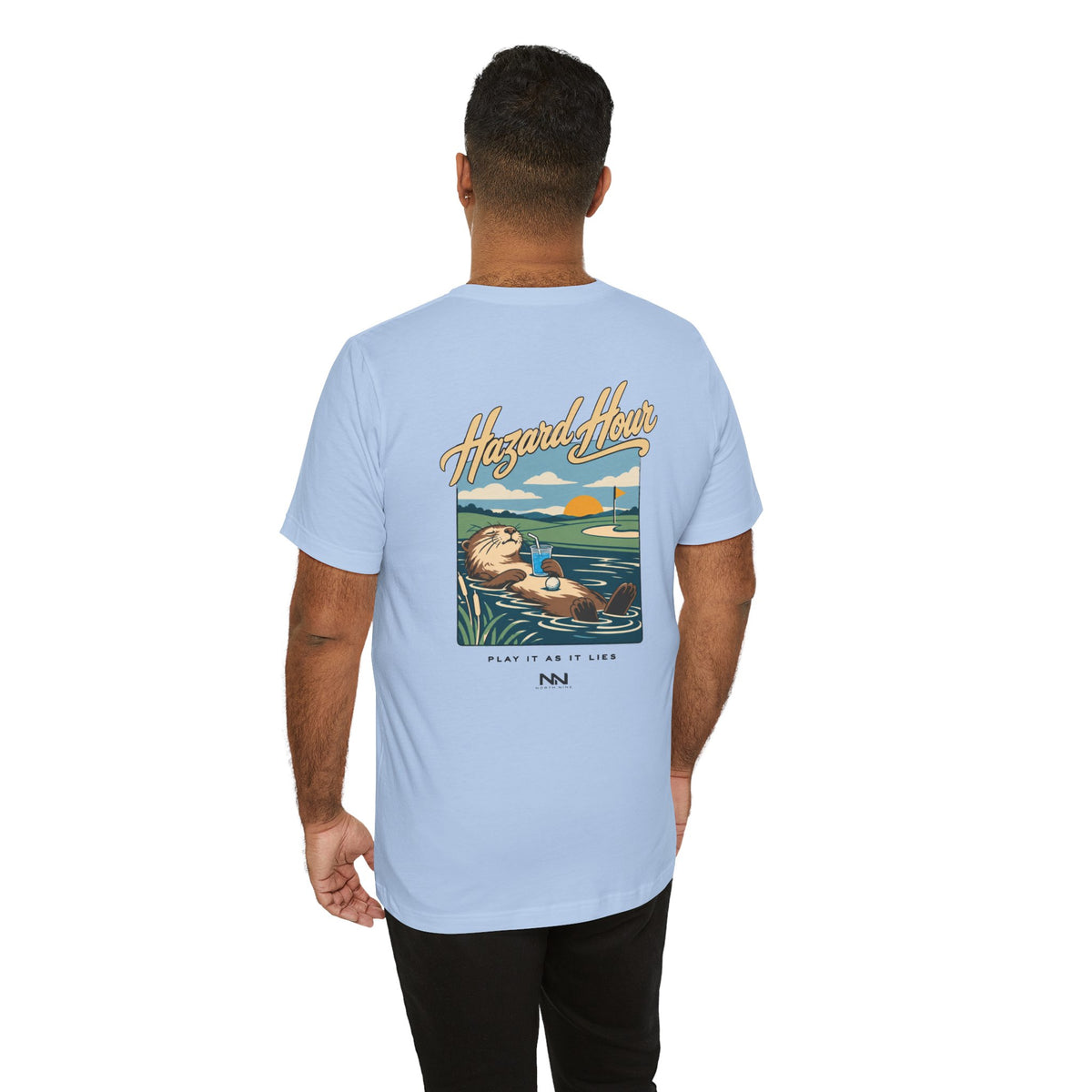 Otter Float Illustration T-Shirt | Lakeside Vintage Surf Club Tee