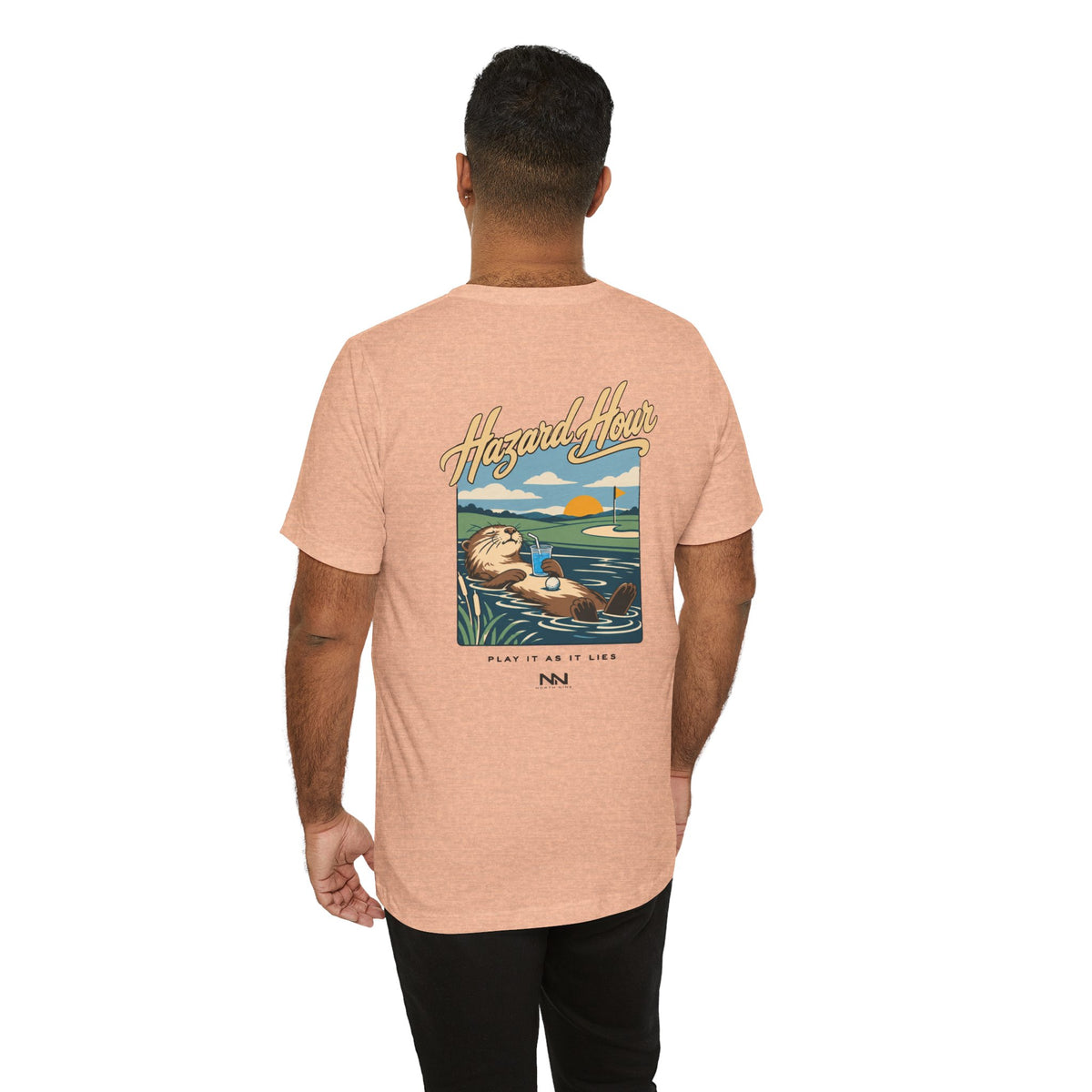 Otter Float Illustration T-Shirt | Lakeside Vintage Surf Club Tee