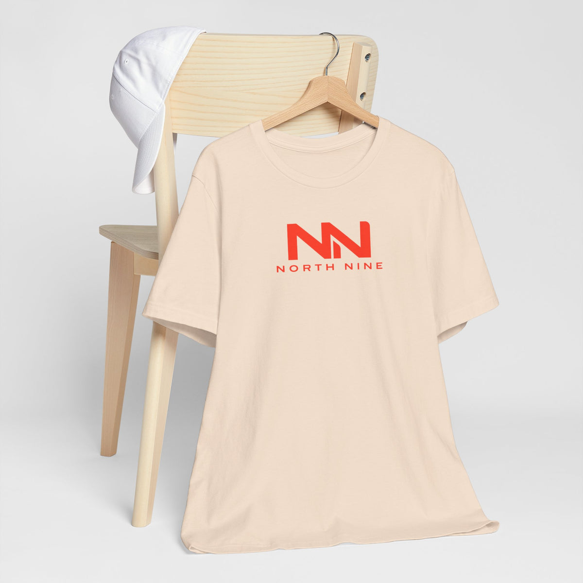 Golf Swing Retro Illustration Tee | Member.Guest. logo front