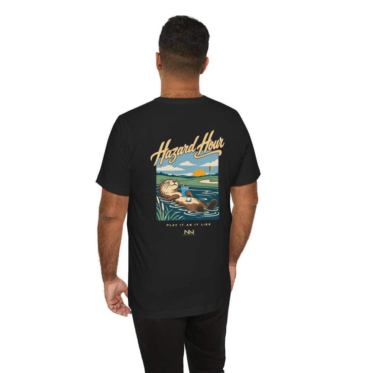 Otter Float Illustration T-Shirt | Lakeside Vintage Surf Club Tee