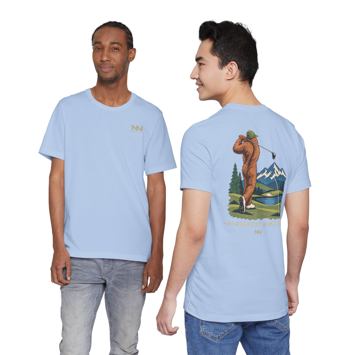 Golfing Sasquatch Tee | Sasquatch Sighting Graphic T-Shirt