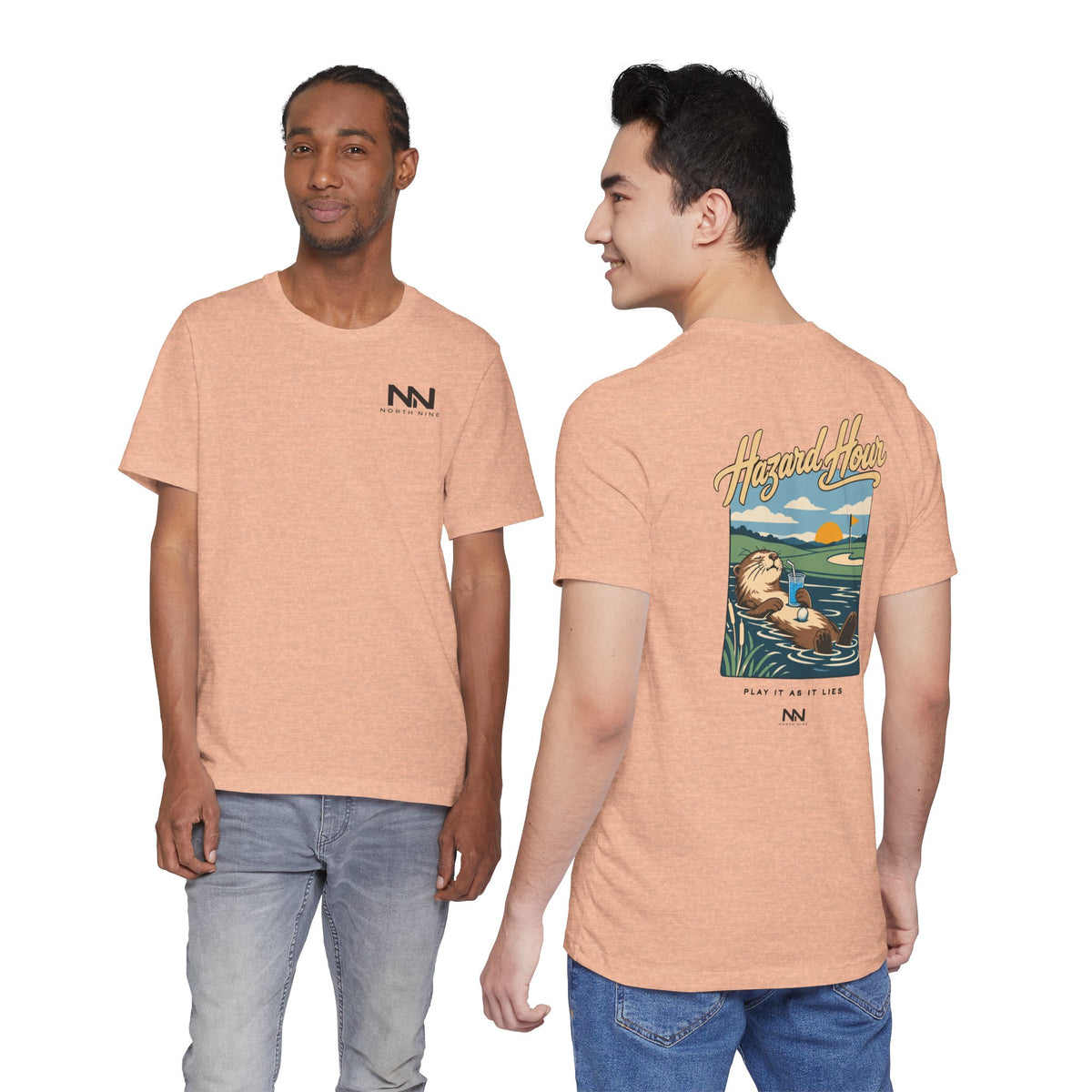 Otter Float Illustration T-Shirt | Lakeside Vintage Surf Club Tee