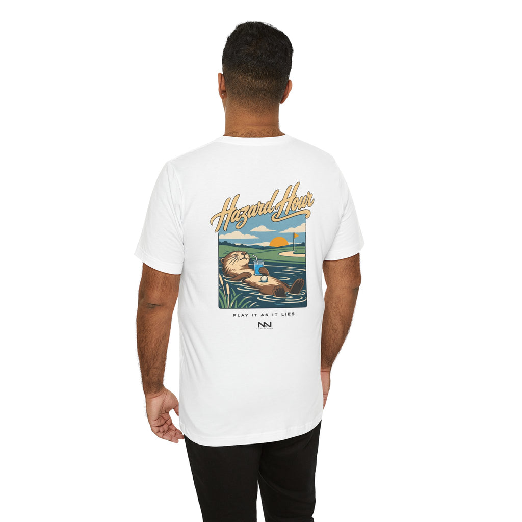 Otter Float Illustration T-Shirt | Lakeside Vintage Surf Club Tee