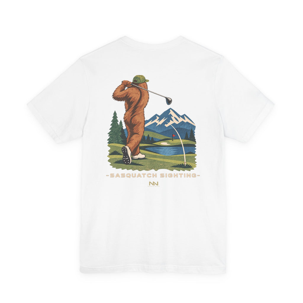 Golfing Sasquatch Tee | Sasquatch Sighting Graphic T-Shirt
