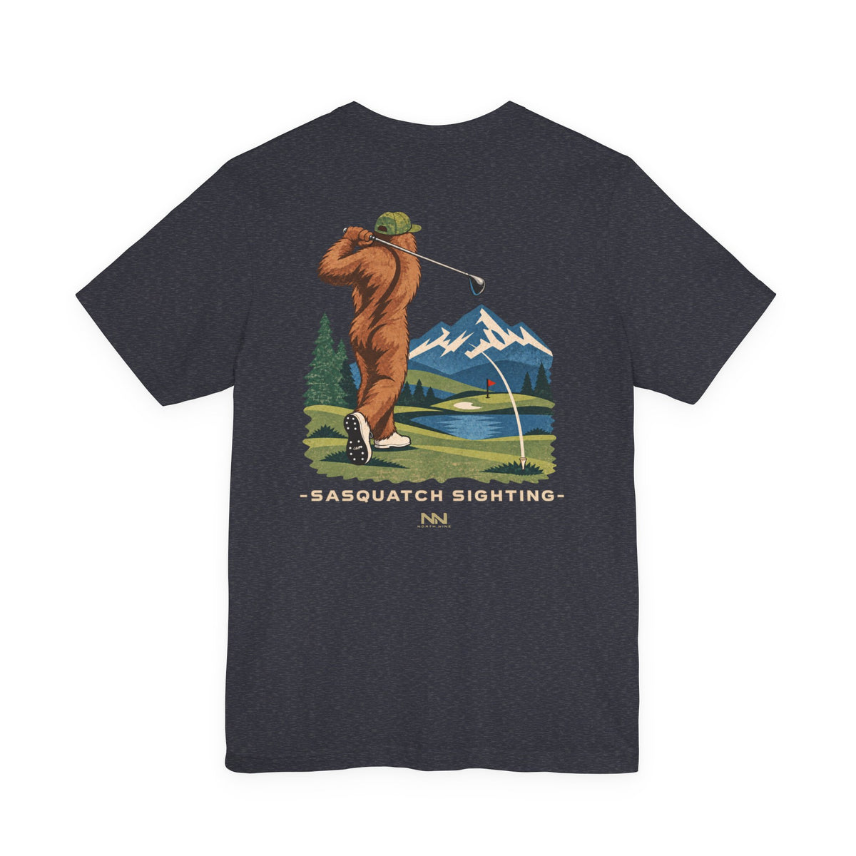 Golfing Sasquatch Tee | Sasquatch Sighting Graphic T-Shirt