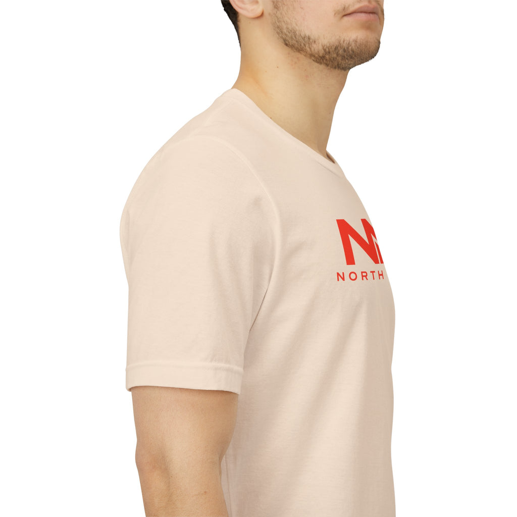Golf Swing Retro Illustration Tee | Member.Guest. logo front