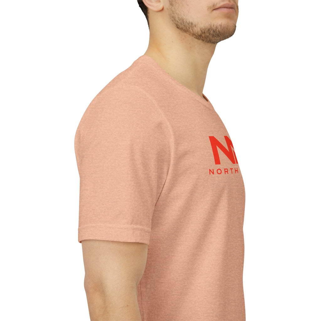 Golf Swing Retro Illustration Tee | Member.Guest. logo front