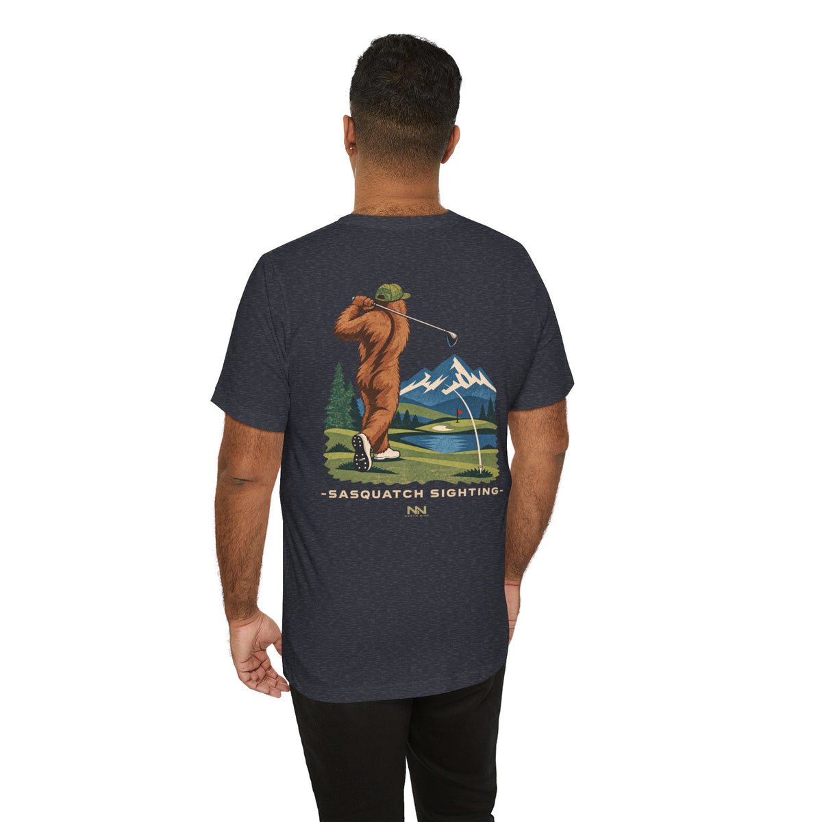 Golfing Sasquatch Tee | Sasquatch Sighting Graphic T-Shirt