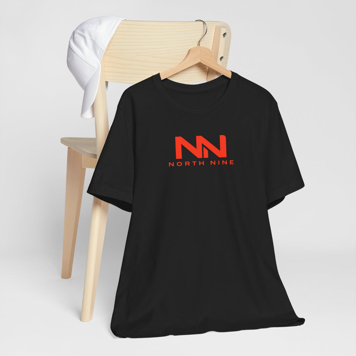Golf Swing Retro Illustration Tee | Member.Guest. logo front